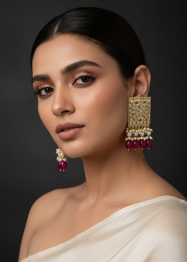 Kundan earrings