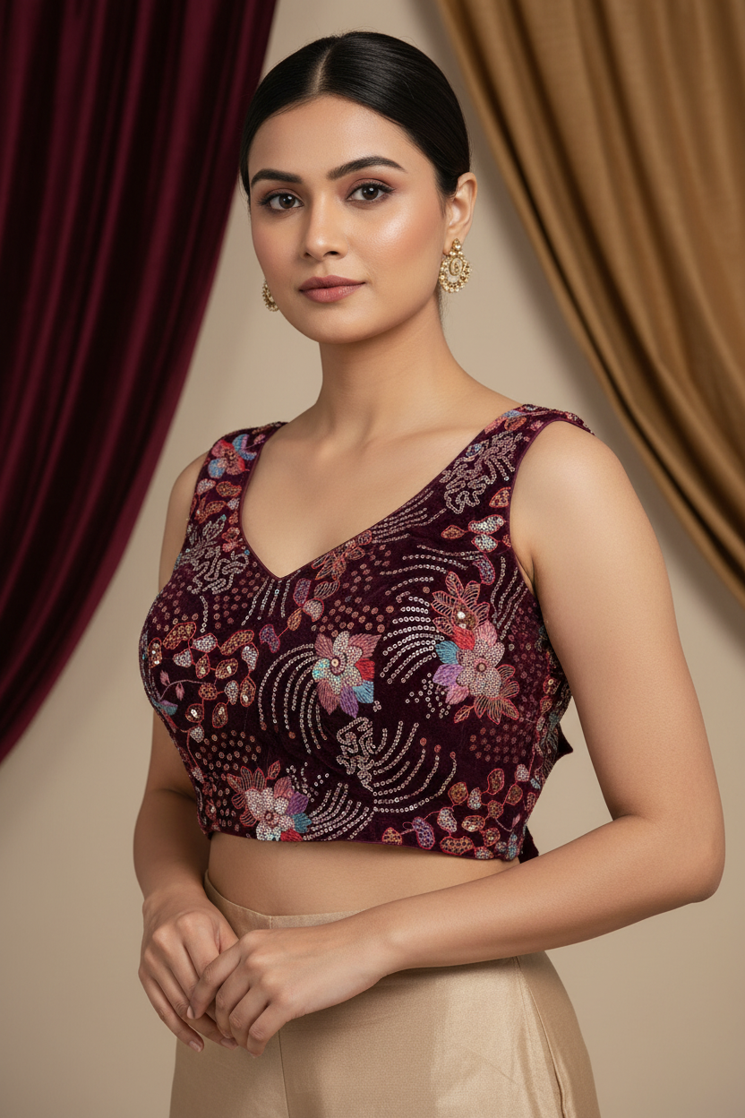 Velvet blouses