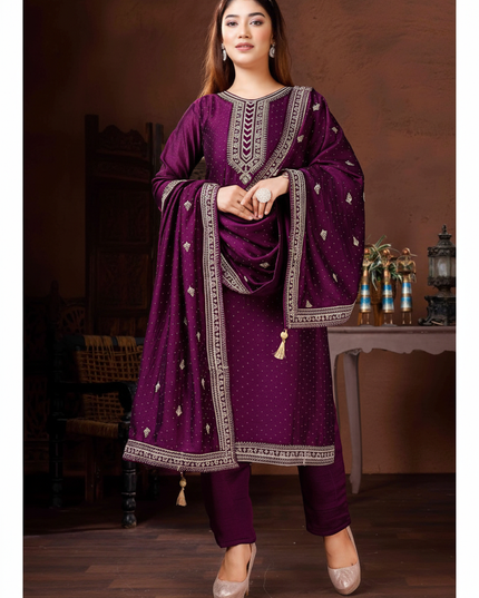 Silk salwar suit