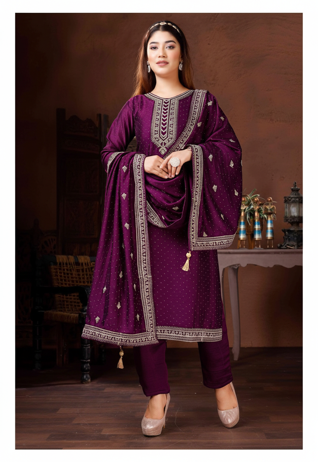 Silk salwar suit