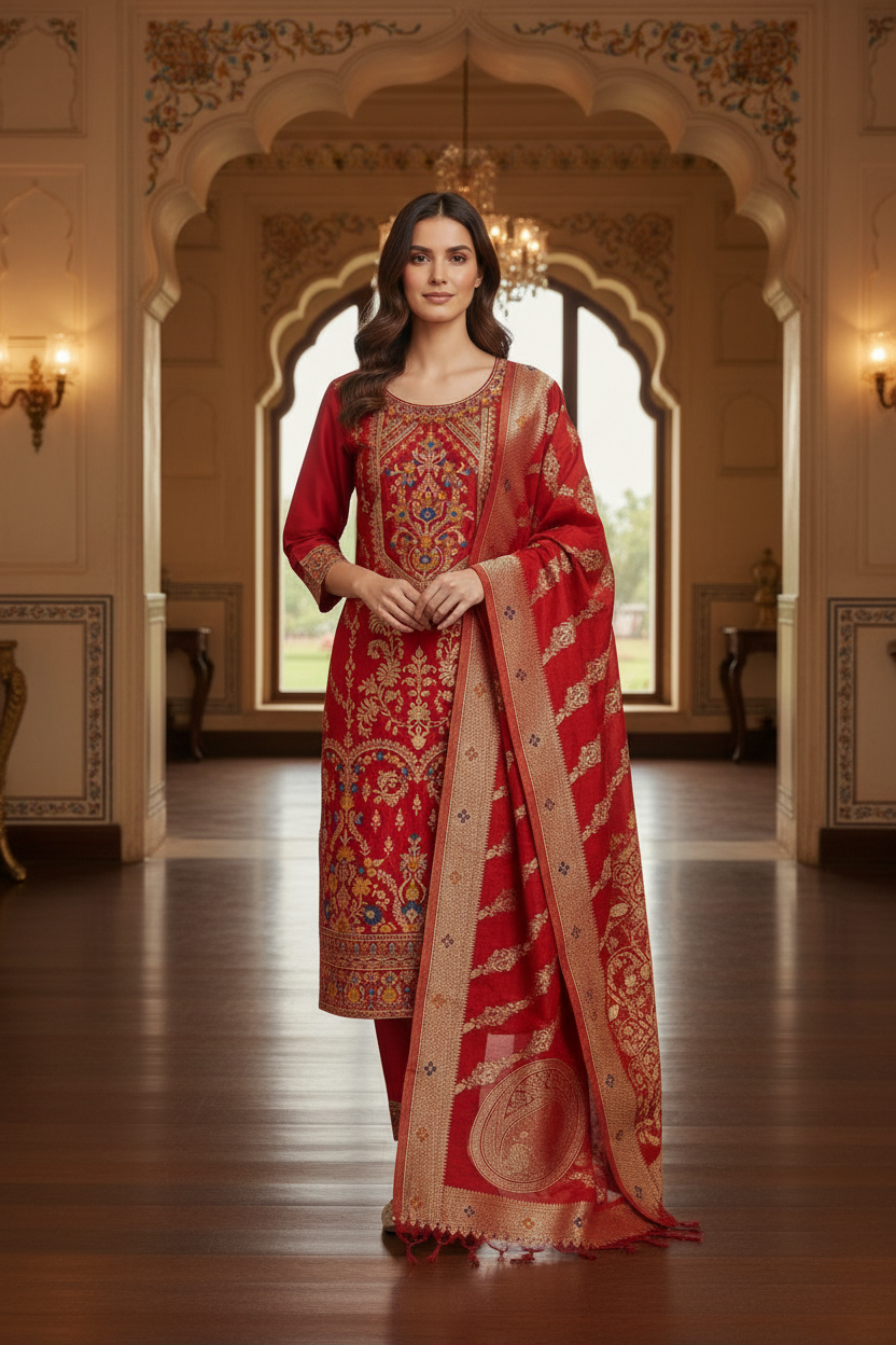 Banarasi salwar suit by Kurti Connection USA