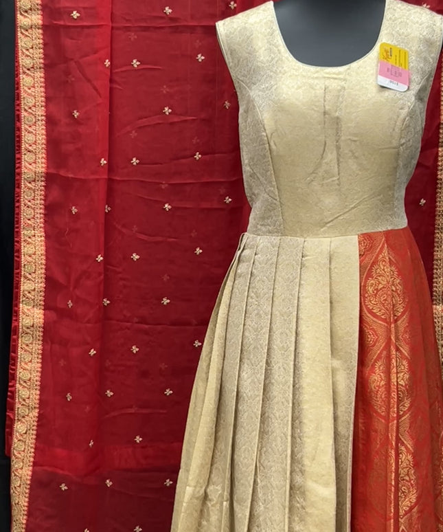 Kanjivaram silk long gown