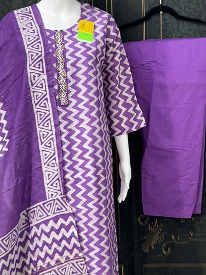 Batik print Kurti set
