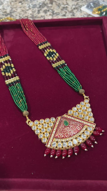 Long haar | Kundan necklace