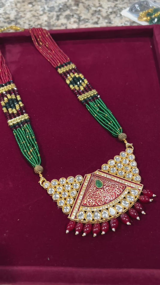 Long haar | Kundan necklace