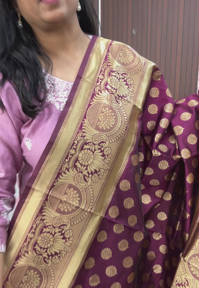 Purple saree : sale