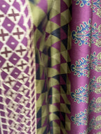 Ajrakh print saree
