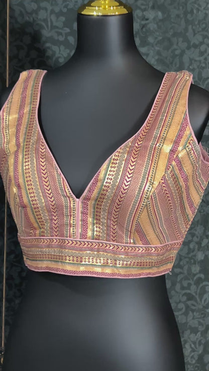 Silk blouse : brocade silk blouse