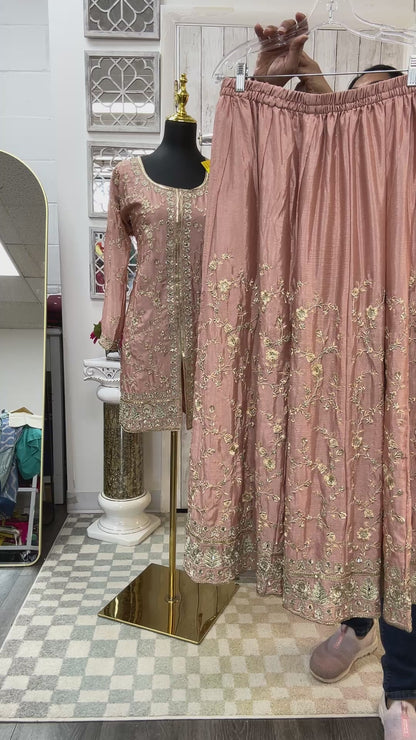 Seerat : heavy party wear sharara suits