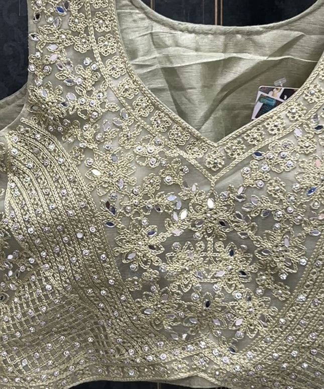 Lehenga Choli set : pastel green