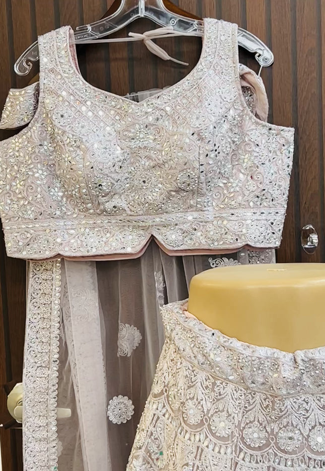 Blush pink lehenga Choli set