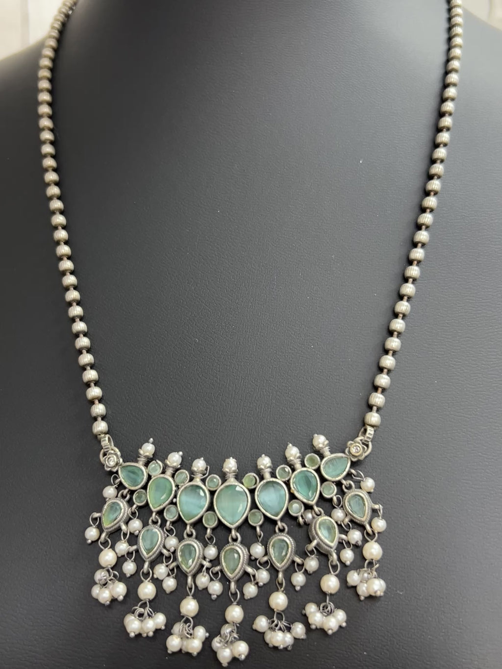Oxidized necklace set
