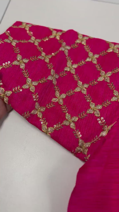 Raw silk blouse