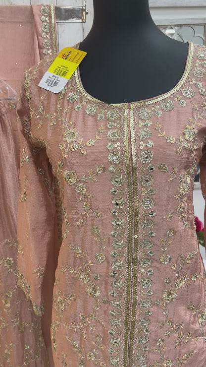 Seerat : heavy party wear sharara suits
