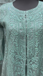 Anarkali suit : pastel blue