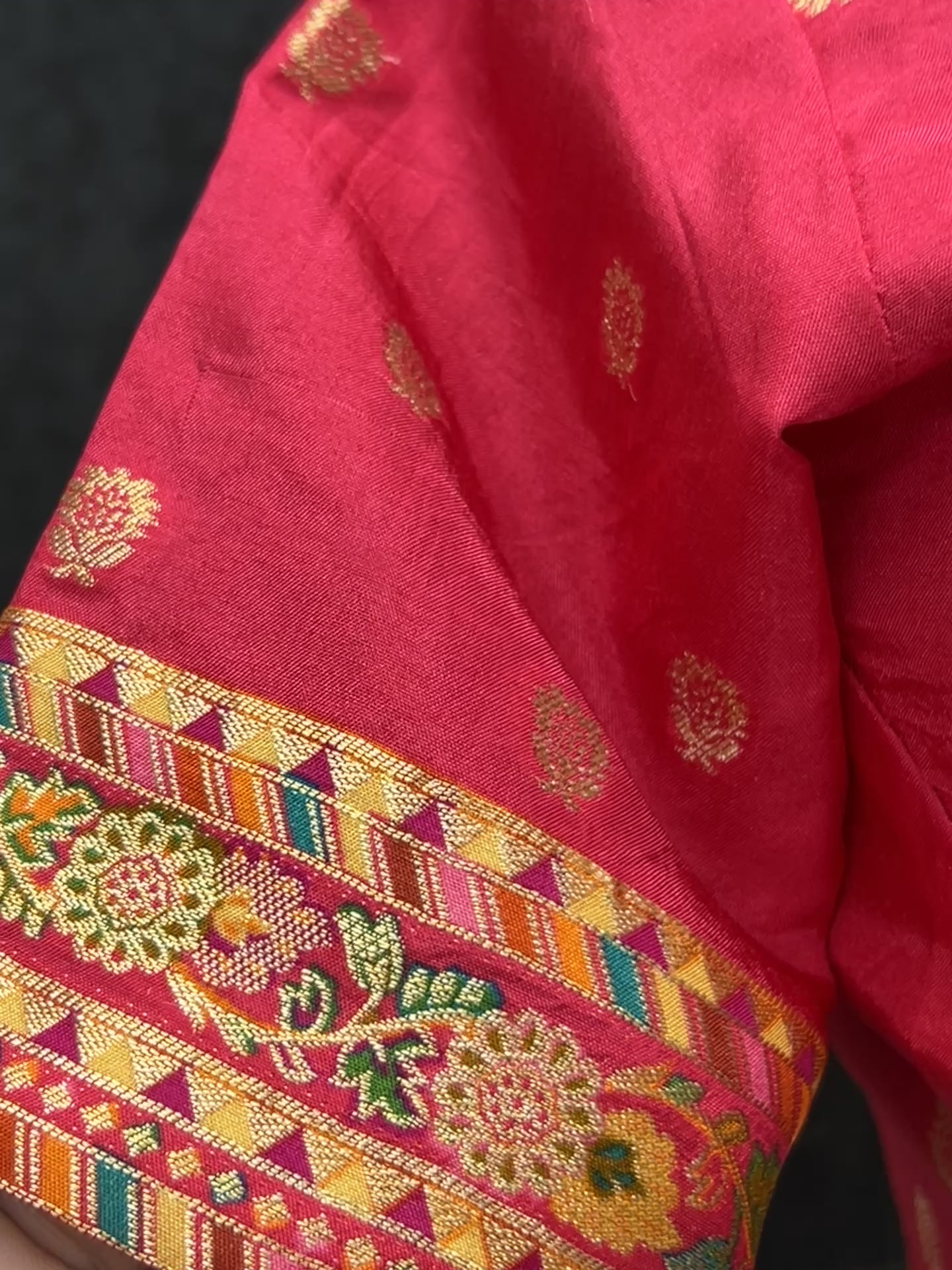Dark pink blouse