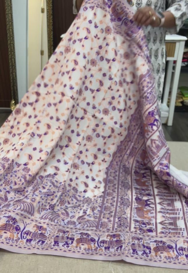 Kashmiri silk saree