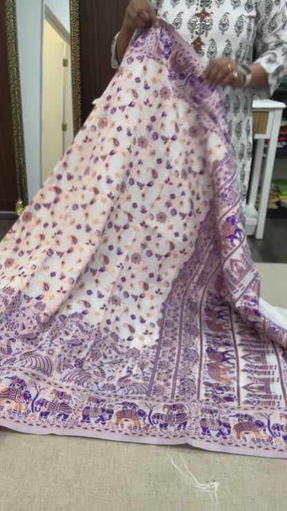Kashmiri silk saree